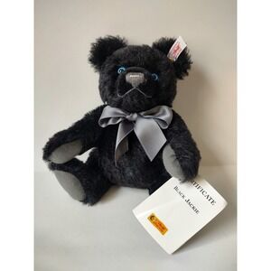 Steiff teddy bear black Jackie 681110 10"